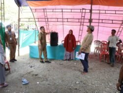 Sehari Jelang Pemilu 2024, Para Pejabat Pemkab Lutim Tinjau TPS