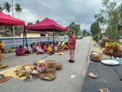 Ritual Adat “Mecaru” di Kertoraharjo Dihadiri Camat Tomtim Bersama Pj Desa