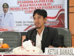 Ketua Bawaslu Lutim Jadi Pembicara pada Kegiatan Pendidikan Politik Bagi Masyarakat, Ini Yang Dibahas