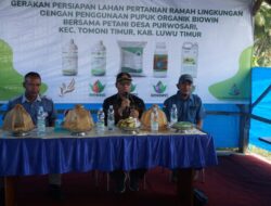 Dihadiri Camat Tomtim, BioWin Lakukan Gerakan Persiapan Lahan Pertanian Ramah Lingkungan di Desa Purwosari