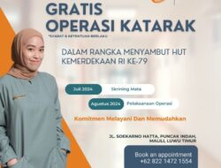 Klinik Mata Malili Gelar Pelayanan Gratis Operasi Katarak