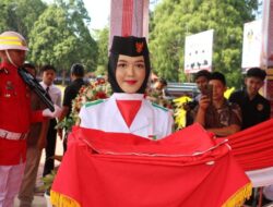 Zahra Mentari Islami, Pembawa Baki Merah Putih Terharu dan Bangga Usai Sukses Kibarkan Bendera