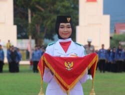 Sosok Qaila Aulia Ramadhani, Pembawa Baki Penurunan Bendera HUT RI ke 79 Luwu Timur