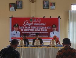 Disdikbud Lutim dan UPT Cabdis Wilayah XII Sinkronkan Data ATS di Tomoni Timur, Camat Mendukung