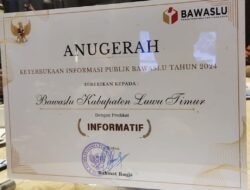 Bawaslu Luwu Timur Raih Predikat Informatif di Tangerang