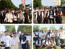 Peringati Hari Jadi Sulsel ke 355, Bawaslu Lutim Manfaatkan Momentum Jalan Santai untuk Sosialisasi