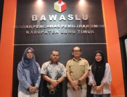 Bahas Pilkada dan HUT Sulsel, Jayadi Nas Kunjungan ke Bawaslu Lutim