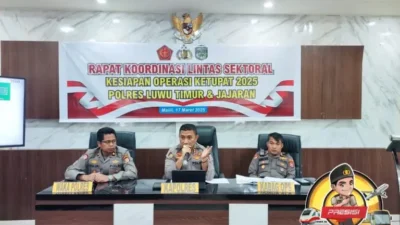 Jelang Idul Fitri 1446 H, Polres Luwu Timur Gelar Rakor Persiapan Operasi Ketupat 2025