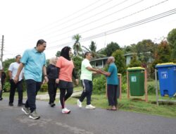 Bupati Lutim dan Wagub Sulsel Olahraga Pagi Nikmati Udara Sejuk Sorowako