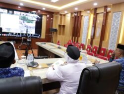 Wabup Luwu Timur Ikuti Upacara Peringatan Hari Otda ke-XXIX Secara Virtual