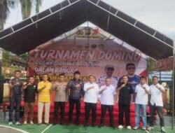 HUT Bhayangkara ke-79, Ober Datte Aprisiasi Polres Luwu Timur Lakukan Turnament Domino