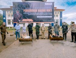 Kejari Lutim Lakukan Pemusnahan Barang Bukti dan Barang Rampasan Perkara Tindak Pidana Umum