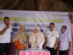 Pemkab Lutim dan BPS Canangkan Desa Baruga Sebagai Desa Cantik 2025