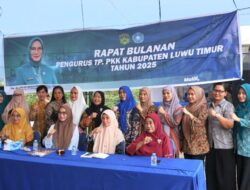 Perkuat Koordinasi, dr. Ani Nurbani Pimpin Rapat Bulanan TP PKK Lutim