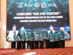 Ketua TP PKK Lutim Hadiri Launching Aksi Stop Stunting se-Sulsel, Tegaskan Pentingnya Peran Desa