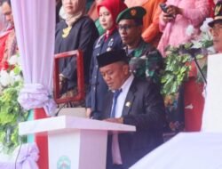 Yusuf Pombatu Hadiri Upacara HUT ke 80 RI di Kecamatan Nuha