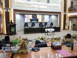 DPRD Gelar Rapat Paripurna Kesepakatan KUA-PPAS Luwu Timur 2026