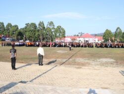 Bupati Irwan Pimpin Apel Gladi Upacara HUT RI ke-80 di Lapangan Pendidikan