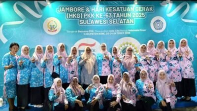 Gubernur Sulsel Apresiasi Semangat TP-PKK Lutim di Jambore & HKG PKK 2025