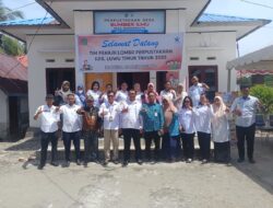 TPPD Luwu Timur Tinjau Perpustakaan Sumber Ilmu Desa Margomulyo