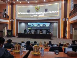 DPRD Luwu Timur Gelar Rapat Paripurna Bahas Lima Ranperda