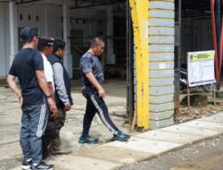 Bupati Irwan Awasi Kerapian dan Estetika Pembangunan Drainase Pasar Malili