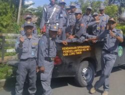 Satlinmas Desa Lampenai Patroli Rutin, Jaga Lingkungan Tetap Kondusif