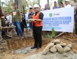 Bupati Irwan Lakukan Groundbreaking Pabrik Gabah BUMDesma, Tanda Program Pandu Juara Mulai Berjalan