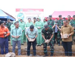 Bupati Irwan Bersama Pangdam Hasanuddin Letakkan Batu Pertama Pembangunan KDMP Sorowako