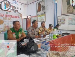 Camat Tomoni Timur Hadiri RAT Gapoktan Raharja Tani Desa Kertoraharjo