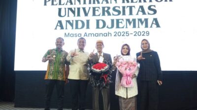 Bupati dan Ketua TP-PKK Lutim Hadiri Pelantikan Rektor UNANDA Palopo