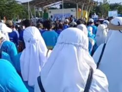 Penutupan PORSENI I PGRI Luwu Timur, Ribuan Guru Padati Lapangan INIAKU Sorowako