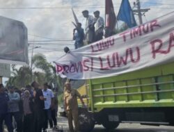 Wakil Ketua II DPRD Lutim Turut Membersamai Peserta Aksi Pemekaran Provinsi Luwu Raya