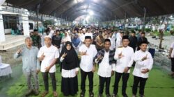 Diguyur Hujan, Warga Mangkutana Tetap Antusias Ikuti Safari Ramadhan Pemkab Lutim