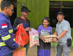 Salurkan Paket Sembako, Kades Kawata Apresiasi PT Aeprra Energi Persada