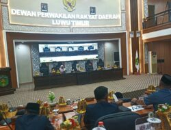 Rapat Paripurna DPRD Luwu Timur: Fraksi Golkar Setujui Ranperda Penyertaan Modal Perumdam Waemami