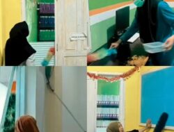 Jaga Kenyamanan Pelayanan, Staf UPTD Puskesmas Wotu Luwu Timur Kompak Gelar Kerja Bakti Bersih Lingkungan