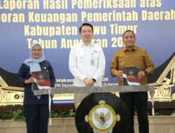 Konsisten Kelola Keuangan dengan Baik, Luwu Timur Raih Opini WTP Ke-14