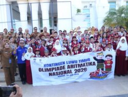 Bupati Irwan Lepas 84 Kontingen UCMAS Luwu Timur ke Olimpiade Aritmatika Nasional 2026