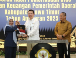Wakil Ketua II DPRD Luwu Timur Dampingi Bupati pada Kegiatan Penyerahan LHP di Kantor BPK RI Sulsel