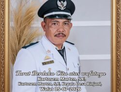 Kades Rinjani Kartosem Marten Wafat, Jajaran Aparat Desa Kehilangan Pemimpin