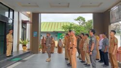 Perkuat Komitmen Pelayanan Publik, Jajaran Kecamatan Angkona Gelar Apel Pagi