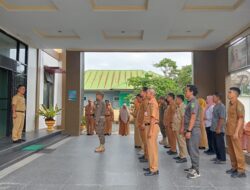 Perkuat Komitmen Pelayanan Publik, Jajaran Kecamatan Angkona Gelar Apel Pagi