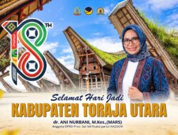 Momentum HUT Ke-18 Toraja Utara, dr. Ani Nurbani Ajak Semua Elemen Bersinergi Bangun Daerah