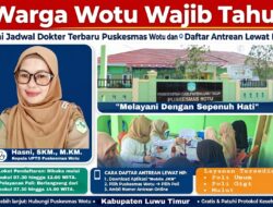 Warga Wotu Wajib Tahu! Ini Jadwal Dokter Terbaru Puskesmas Wotu dan Cara Daftar Antrean Lewat HP