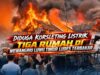 Diduga Korsleting Listrik, Tiga Rumah di Wewangriu Luwu Timur Ludes Terbakar