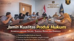 Jamin Kualitas Produk Hukum, Kemenkumham Sulsel Saring Regulasi Daerah
