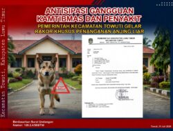 Antisipasi Gangguan Kamtibmas dan Penyakit, Pemerintah Kecamatan Towuti Gelar Rakor Khusus Penanganan Anjing Liar
