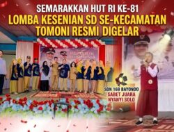 Semarakkan HUT RI ke-81, Lomba Kesenian SD Se-Kecamatan Tomoni Resmi Digelar: SDN 169 Bayondo Sabet Juara Nyanyi Solo