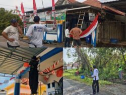 Sambut HUT Ke-81 RI, Pemdes Lampenai Gelar Aksi Gotong Royong Jumat Bersih Juara